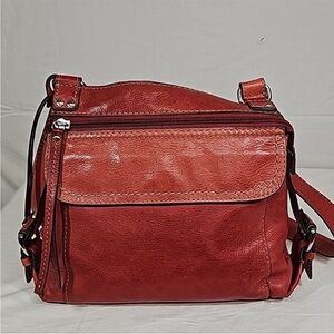 Fossil Leather Crossbody Shoulder Bag Organizer